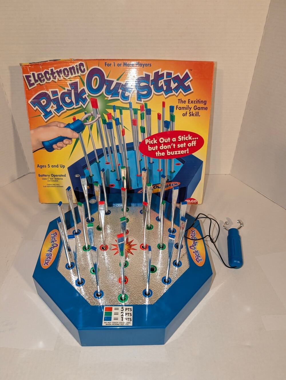 Vintage Electronic Pick Out Sticks Board Game Complete
